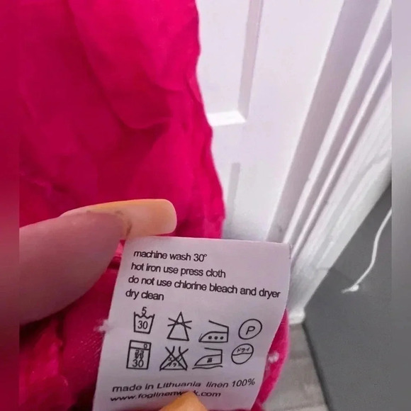 Garmentory F L W fuschia linen dress - Picture 4 of 4